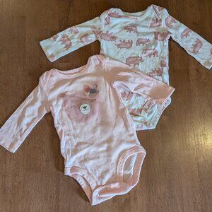 Carter's Set of Bodysuits Size 3M